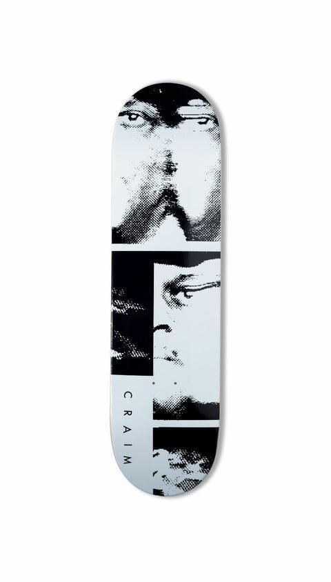 Tabla Skate Craim Face To Face Blanco Negro - Indy