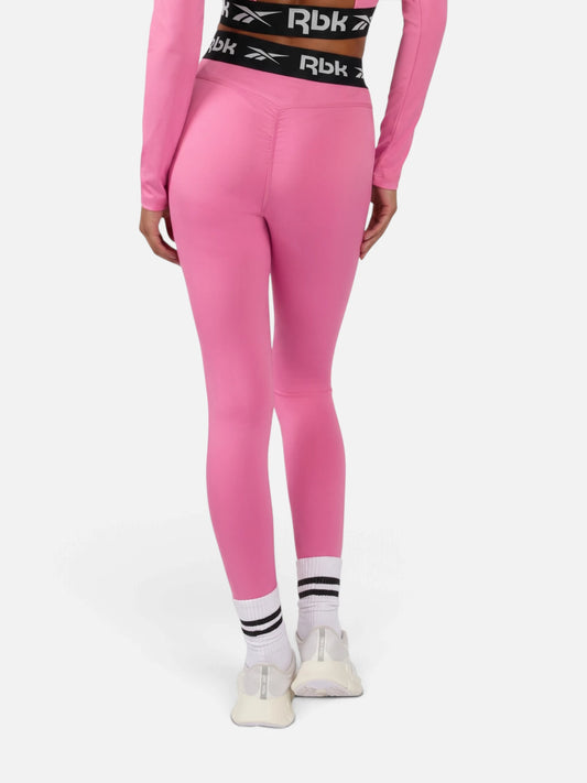 Calza Reebok Core Fitness Training Ruched Legging - Playful Rosa