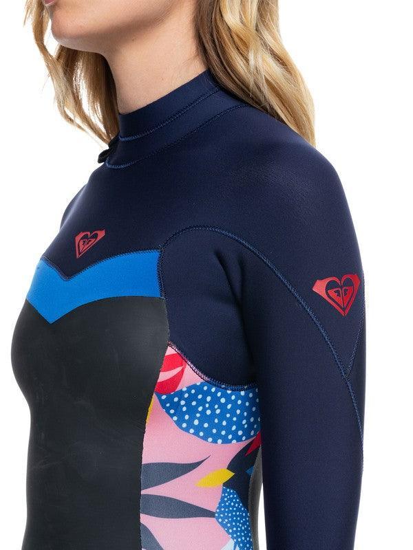 Traje de Neoprene Roxy 3/2 Syncro Bz Gbs Azul Print - Indy