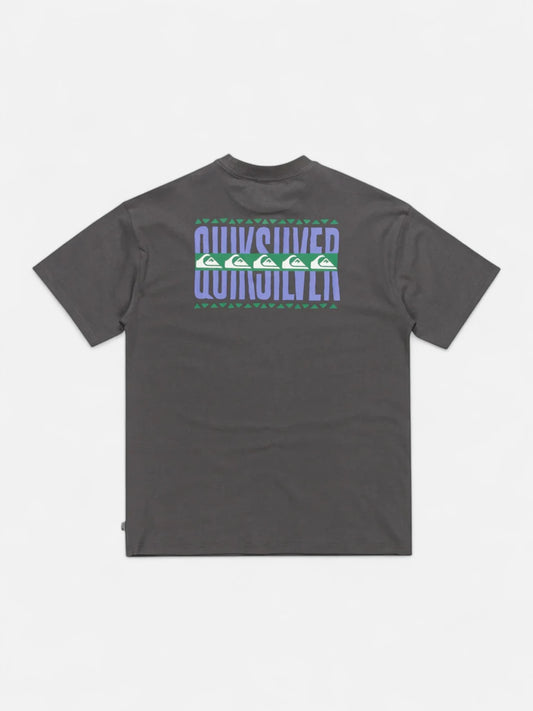 Remera Niño Quiksilver GH QS World Force Gris Oscuro