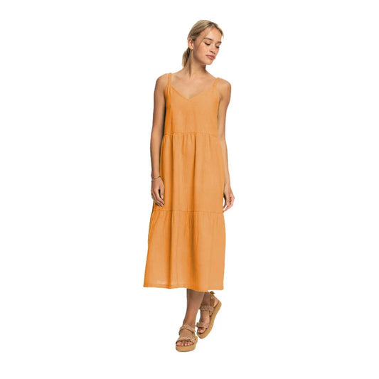 Vestido Roxy Wainting Line Solid Naranja - Indy