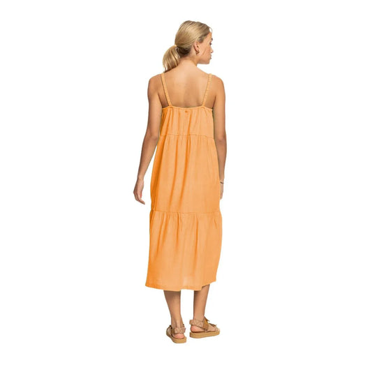Vestido Roxy Wainting Line Solid Naranja - Indy