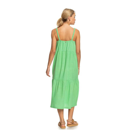 Vestido Roxy Wainting Line Solid Verde - Indy