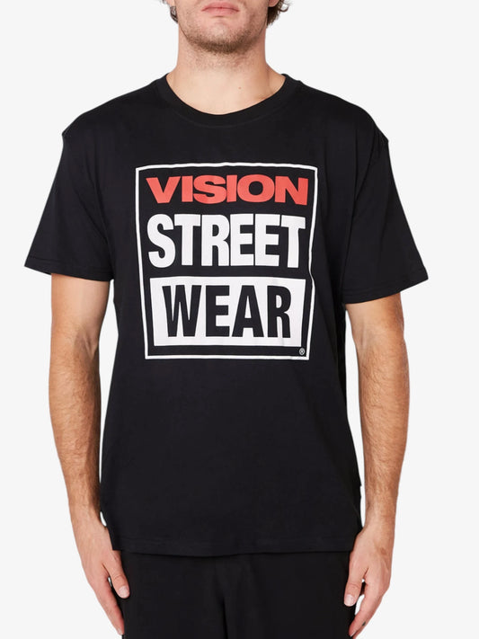 Remera Vision Classic Negro Blanco