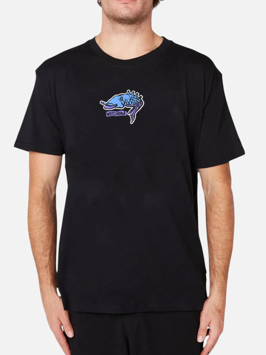 Remera Vision Fish Negro