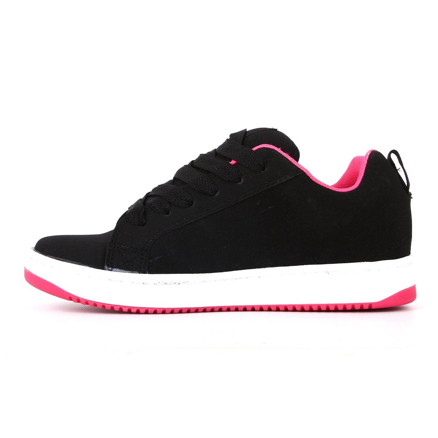 Zapatillas Dc Court Graffik Ss Girl Negro Rosa - Indy