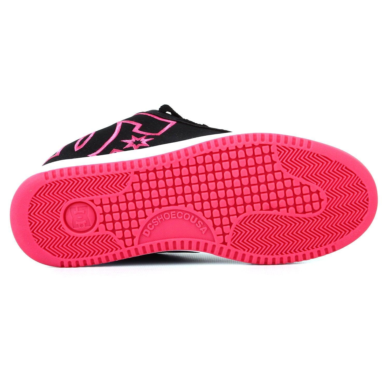 Zapatillas Dc Court Graffik Ss Girl Negro Rosa - Indy