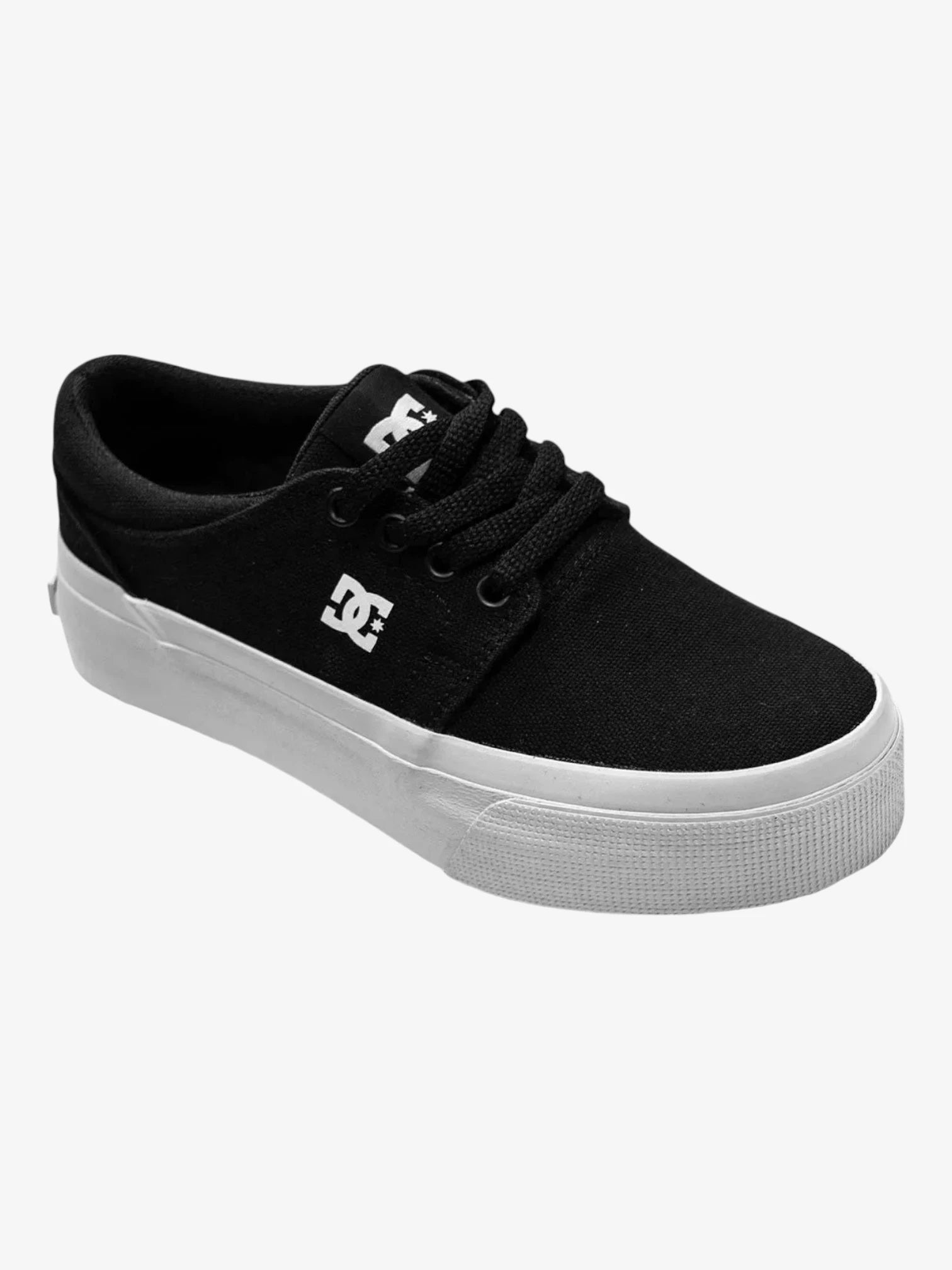 Zapatillas Dc New Trase Platform Tx Mujer Negro Blanco - Indy