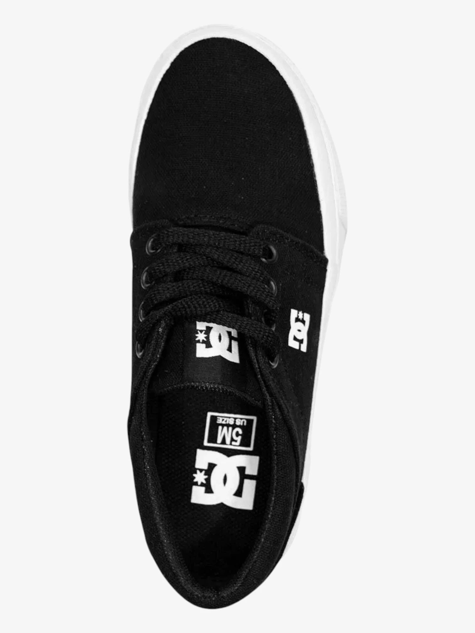 Zapatillas Dc New Trase Platform Tx Mujer Negro Blanco - Indy