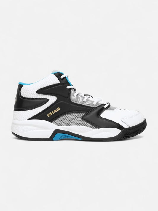 Zapatillas Shaq Motivate Negro Blanco Celeste