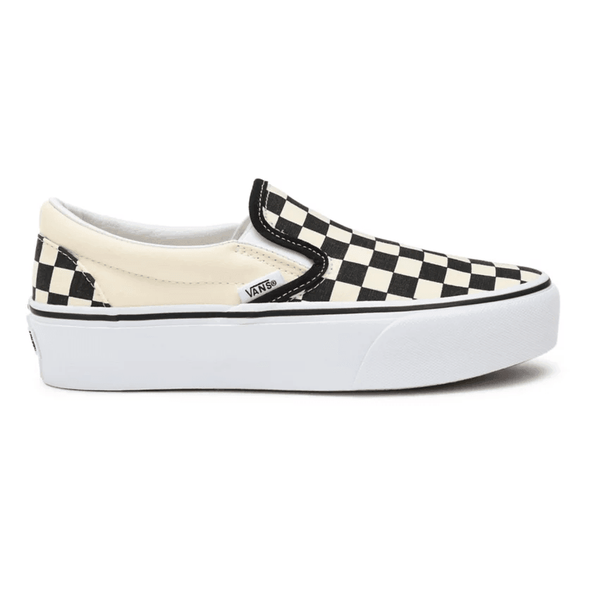Zapatillas Vans Classic Slip On Platform Blanco Negro - Indy