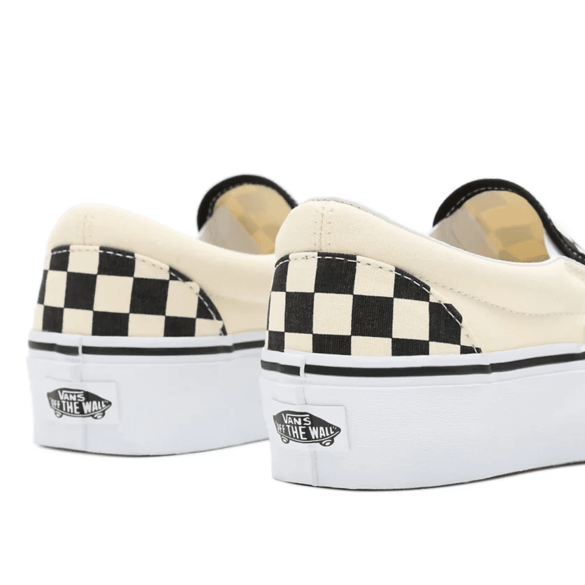 Zapatillas Vans Classic Slip On Platform Blanco Negro - Indy