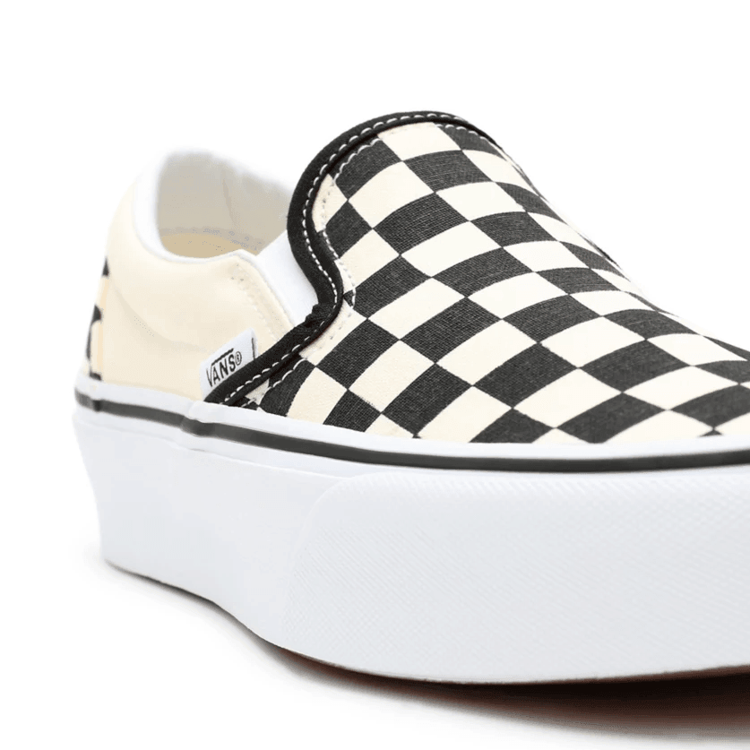 Zapatillas Vans Classic Slip On Platform Blanco Negro - Indy