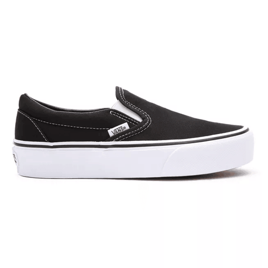 Zapatillas Vans Classic Slip On Platform Negro Blanco - Indy