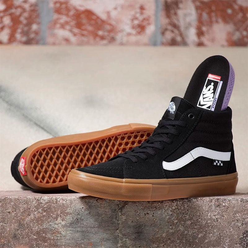 Zapatillas Vans M Skate Sk8 Hi Negro Marron - Indy