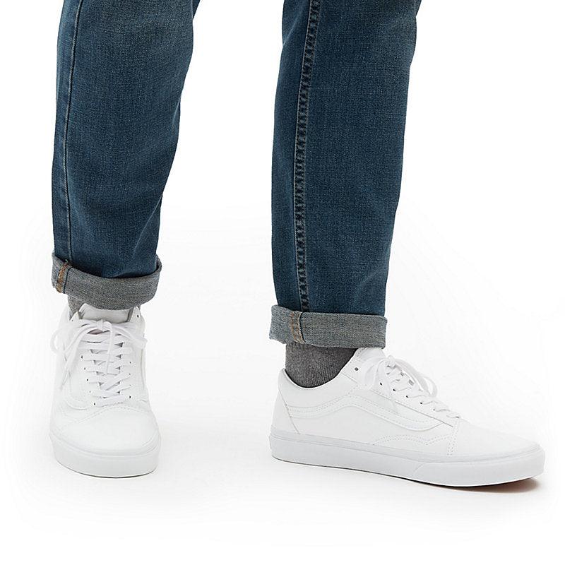 Zapatillas Vans Old Skool Leather Blanco - Indy