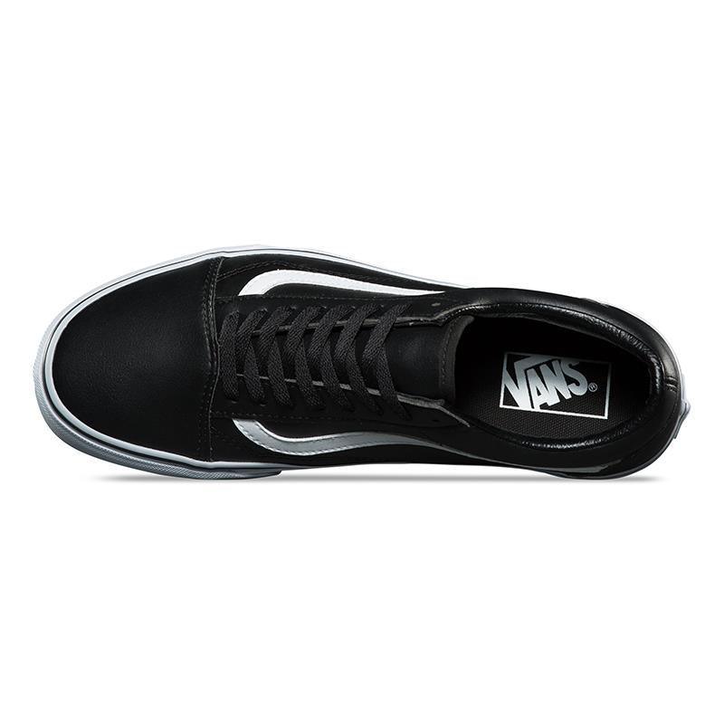 Zapatillas Vans Old Skool Leather Negro Blanco - Indy