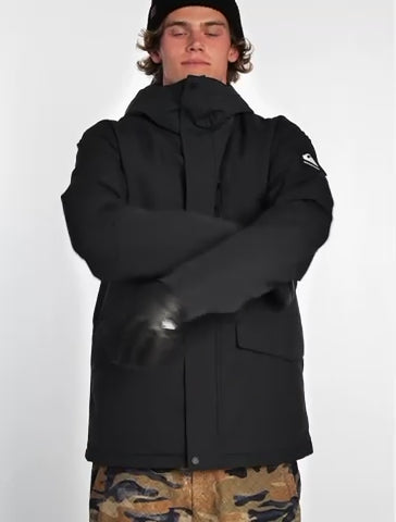 Campera Snow Quiksilver Mission Solid Negro - Indy