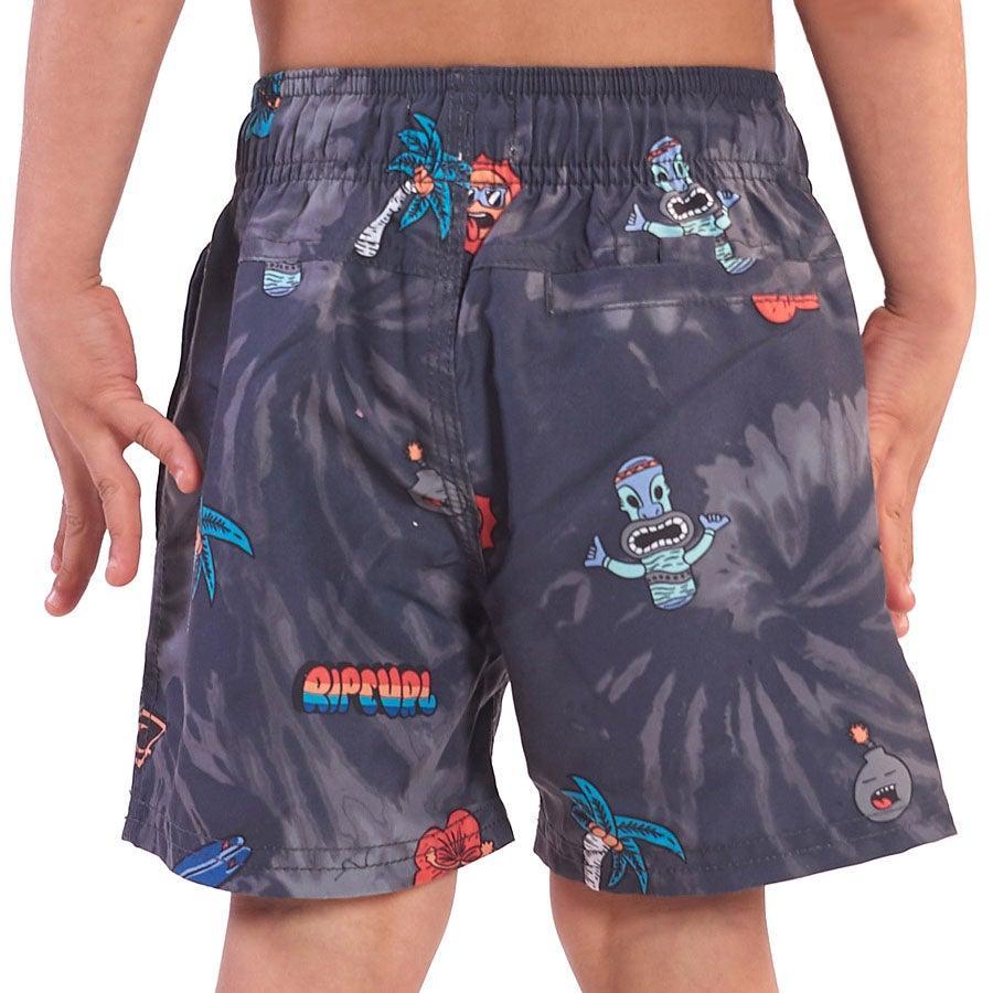 Malla Rip Curl Palm Batik 9 Gris Oscuro - Indy